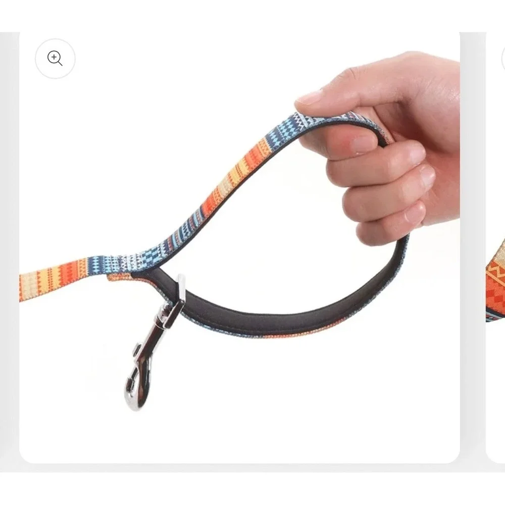 9 Meter Extra Long Dog Training Leash Southwestern Pattern Padded Handle 30ft